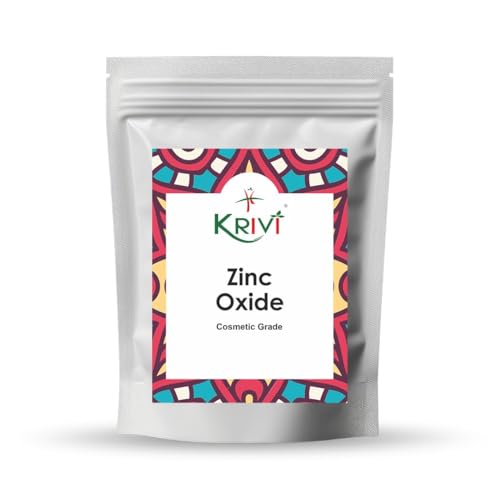 Krivi Herbals Zinc Oxide Powder Nonnano & Uncoated For Skin, Cosmetic & Diy Product 113gm (4 oz)