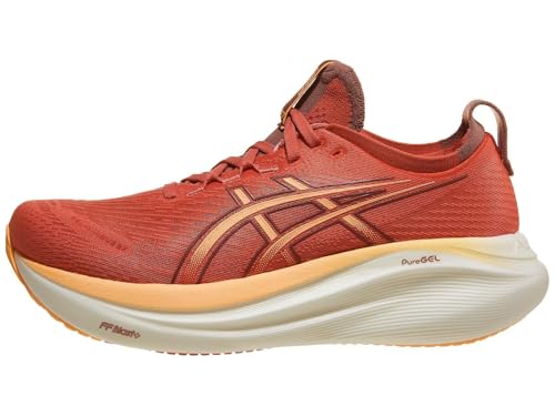 ASICS Women's Gel-Nimbus 27 Running Shoe, 9.5, Dark Pink Clay/Orange Glow