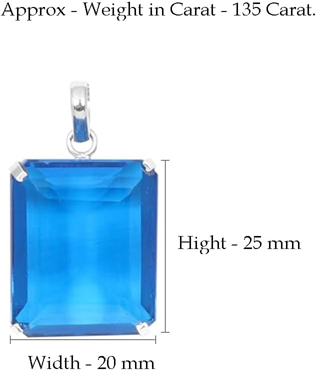GEMHUB Gemstone For Necklace 24.00-143.50 Carat. Alexandrite | Aquamarine | Topaz | Citrine Gems Sterling Silver Pendant Jewelry Women - Image 2