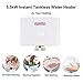 Tankless Water Heater Electric 5.5kW 220~240V, thermoflow On Demand Hot Water Heater Digital Display, Electric Instant Hot Water Heater for Sinks, CSA Certified