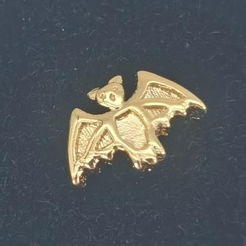Image of Chamon Tooth Gems, 8K Gold Dental Jewelry 4-6mm, 1 Piece Teeth Gems Starter Kit with with Tweezers (Bat)