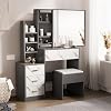 Dark Grey / Marble White Finish