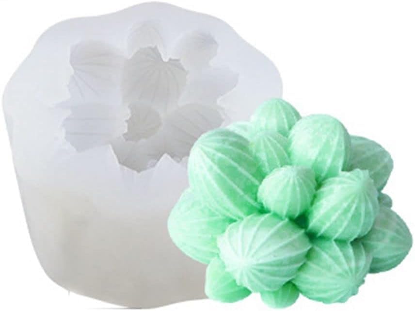 FirstTry Cactus Flower Plants Candle Mold I 3D Fondant Silicone Scented Wax Mould I Succulent Molds for DIY Handmade Ornament Chocolate, Cake Décor, Soap, Art Craft Making, Home Decoration (FT186)-image-42