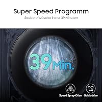 Samsung WD1EHG6U34BEU2 Waschtrockner, 10/6 kg, Waschmaschine und Trockner in einem Gerät, AI Ecobubble & SmartThings, Super Speed, Klartext‑Display mit AI Control, Hygiene-Dampfprogramm, Weiß – Ansicht 9