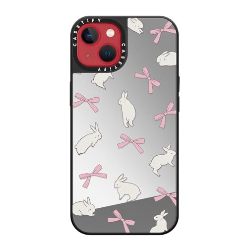Coque compatible MagSafe iPhone 13 CASETiFY miroir argent et noir - 6