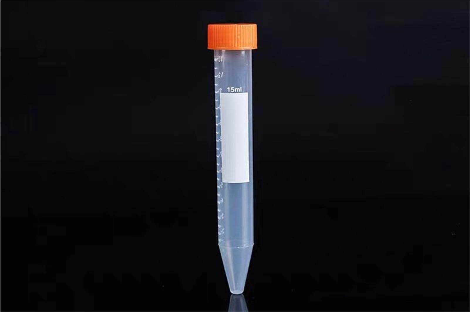 50 unids/Lote 15ml Tubo de centrífuga de plástico Transparente PP microcentrífuga Viales de Muestra Tubos de plástico con Tapas