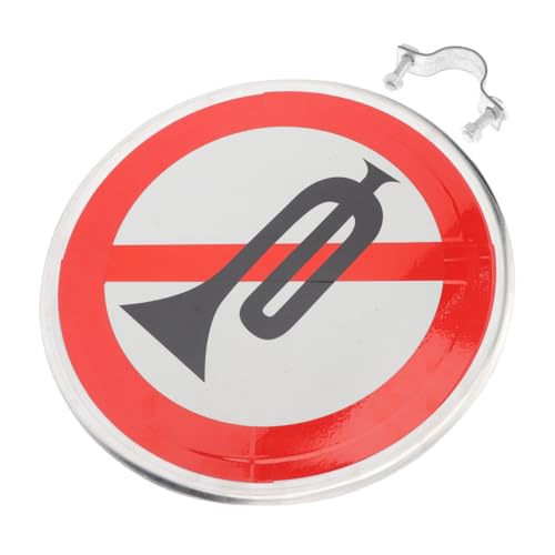 Panneau d'interdiction de klaxon signalisation de sécurité cour Cabilock