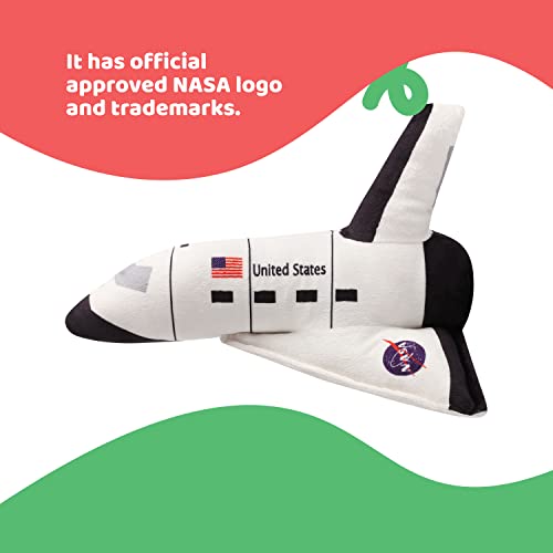 Dazmers 10” Stuffed Space Shuttle and Astronaut Plush Soft and Cuddly Plush Space Shuttle Toy for Kids –Birthday Gift for Boys Girls, Toddlers Pretend Role Play - Thumbnail 4