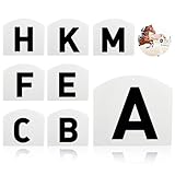 HDYEGY 8Pcs Wall Mount Dressage Letters Arena Markers, Arena Dressage Letters for Equestrian Athletes and Events Includes Letters A,B,C,E,F,H,K,M