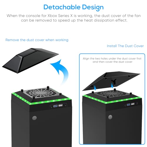 Meneea XSX34 Cooling Fan Dust Proof For Xbox Series X Console thumb #5