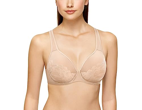 Wacoal Sutiã feminino Stark Beauty sem forro cobertura total com aro, 855225, Arena, 36DDD