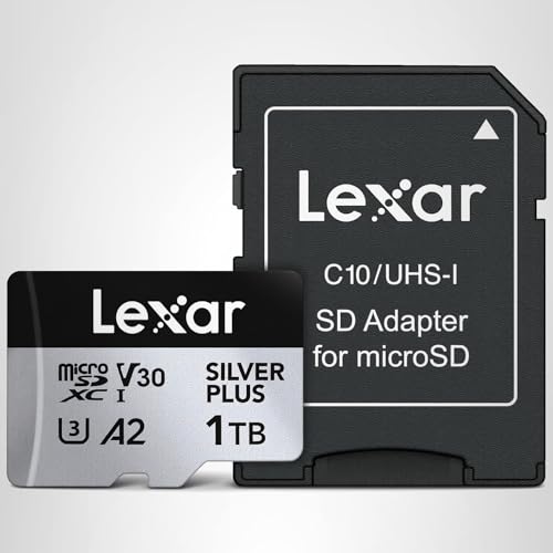 1T Professional Silver Plus Micro SDカード UHS-I C10 U3 V30 フルHD & 4K (LMSSIPL001T-BNANU) - 画像 8