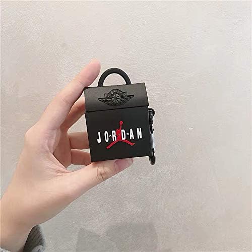 BlossomingLove Compatible with AirPods Case Keychain Full Protective Premium PVC Soft Rubber Silicone Cover Fashion Dope Self-Design Bag Skin for AirPods Charging Case