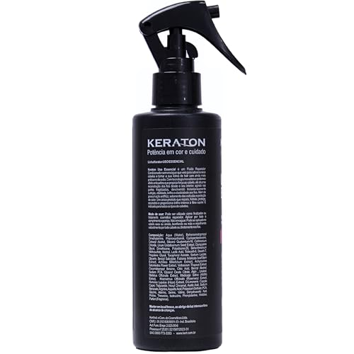 Keraton, Leave in, Uso Essencial, Hair Care, 200ml, Preto