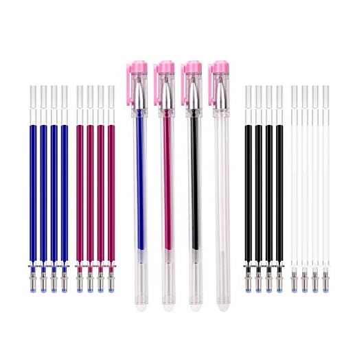KINBOM - Bolígrafos térmicos de colores, para pintar en tela, se pueden borrar, con tinta de recambio