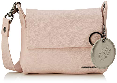 Mandarina Duck Mellow Leather Tracolla, Sac à bandoulière Femme, Rose (Rose Metal), 6x15x21 Centimeters (W x H x L)