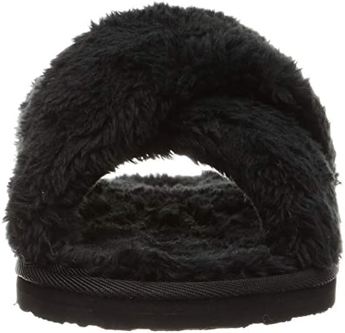 Volcom womens Lived in Lounge Faux Fur Slide Sandal, Black, 6 US | Image 1