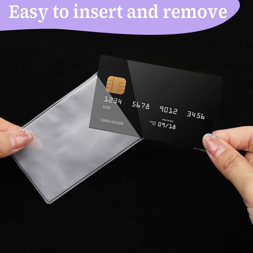 Xthrotsenk Pacote com 20 capas protetoras de cartão de segurança social, à prova d'água, novo porta