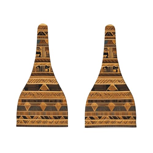 Newborn Baby Hat, Egyptian Frescoes Print Soft Top Knot Beanie Cap, Cute Baby Headwear for 0-6 Months Black3