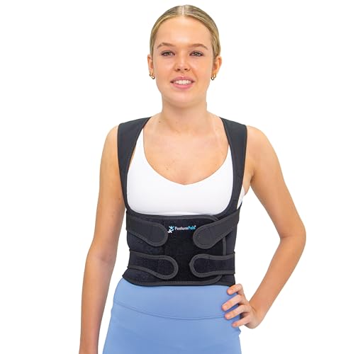 PosturePals Premium Posture Corrector Brace – Adjustable Back Bra...