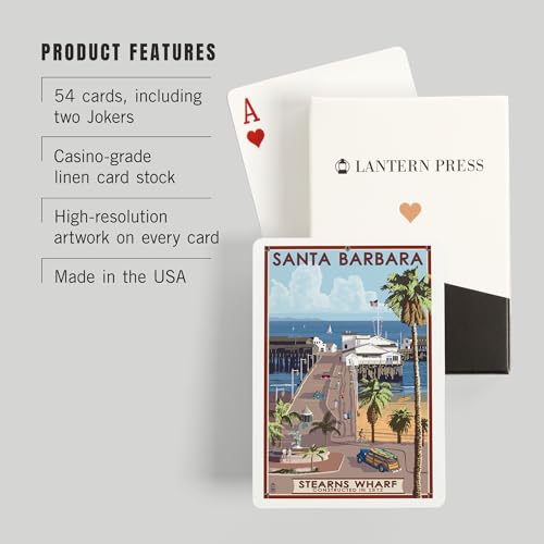 Baraja de poker para adultos Santa Barbara California miniatura 3