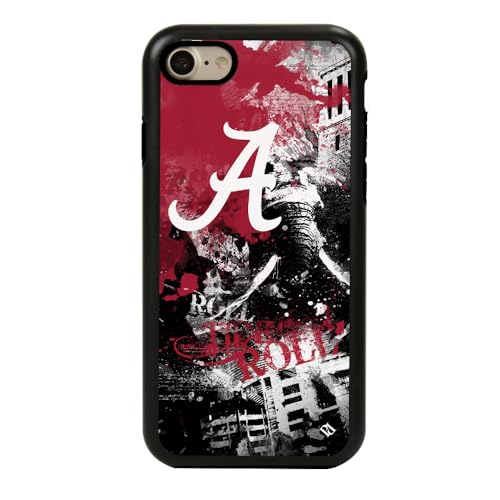 Guard Dog Case Compatible with iPhone 7/8/SE - Military Grade - Rugged Two Piece Protection - Collegiate Licensed - Alabama Crimson Tide - by Paulson Designs