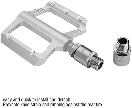 RiToEasysports 1 Pair Bike Pedal Extenders,Bicycle Pedal Spacers Fit 9/16 Inch Threaded Pedals for Road Bicycle Extended 17mm(L + R) Ride - Image 5