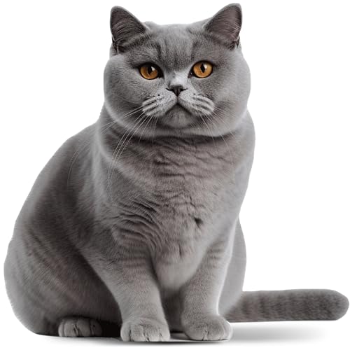 Image of Geelin 3ft British Shorthair Cat Cardboard Cutout Stand up Life Size Pets Animal Cat Theme Party Decorations Backdrop Photo Prop Stand up for Pets Birthday Party Supplies