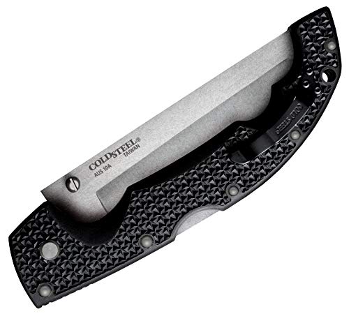Cold Steel Voyager Series Folding Knife With Tri-Ad Lock And Pocket Clip, Tanto Plain, Xl #TOP1