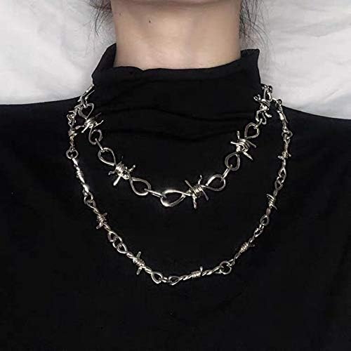 Abitoncc Unisex Punk Barbed Wire 