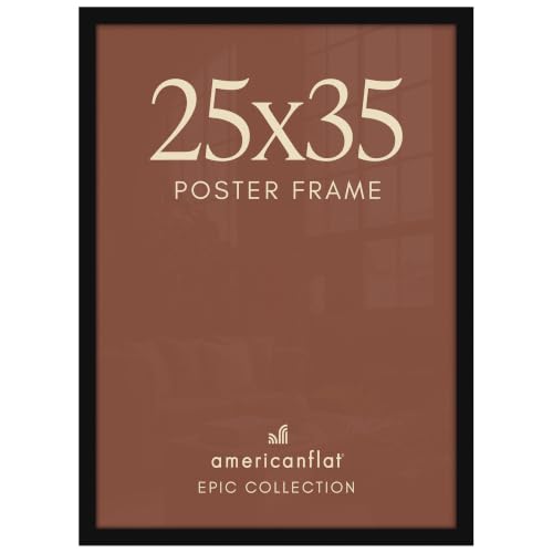 Image of Americanflat 25x35 Poster Frame - Engineered Wood - Black