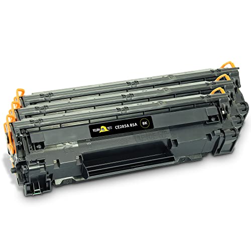 YELLOW YETI CE285A 85A Cartucho de Tóner Compatible para HP LaserJet Pro M1132 M1132mfp M1136 M1210 M1212 M1212nf M1213nf P1100 P1102 P1102w P1106 Canon I Sensys LBP 6000 Negro, 3 Pack