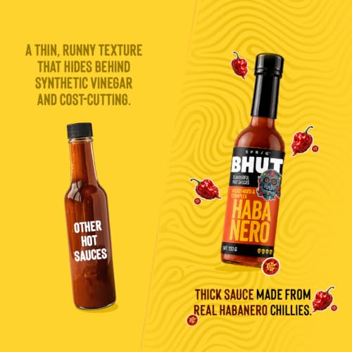 Image of Sprig Habanero Premium Wood-Aged Hot Sauce 55g | Expensive But Authentic | Taste of Habanero Chilies | Use as condiment, marinade or dip | No preservatives or additives | Vegan| For veg and non-veg cuisine | Use with Pizza, Chicken Wings, Salads & Snacks