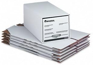 Universal Storage Box Drawer Files, Letter, Fiberboard, 12 In. x 24 In. x 10 In., White, 6/Carton, CT - UNV85120