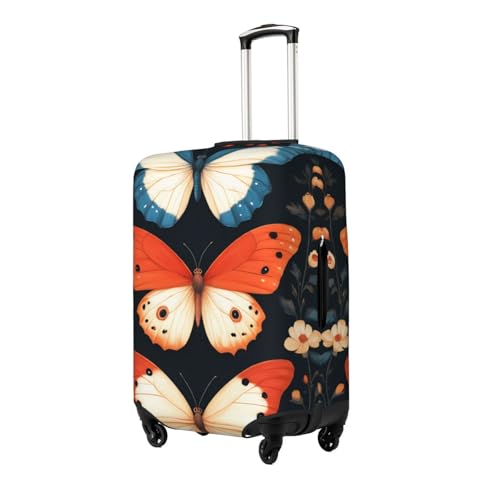 Butterfly Luggage Cover Elastic Washable Protector Anti-Scratch Travel Suitcase Covers With Concealed Zipper For 18-32 Inch Luggage Medium2