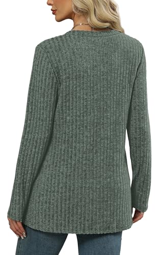 WIHOLL Womens Tops Fall Fahion 2025 Long Sleeve Shirts Casual Lightweight Tunic Sweaters Fashion Winter Clothing 5