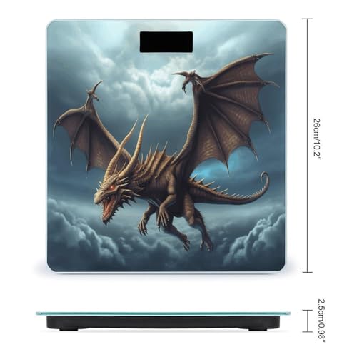 Báscula digital de baño con vidrio templado y pantalla LCD miniatura 2