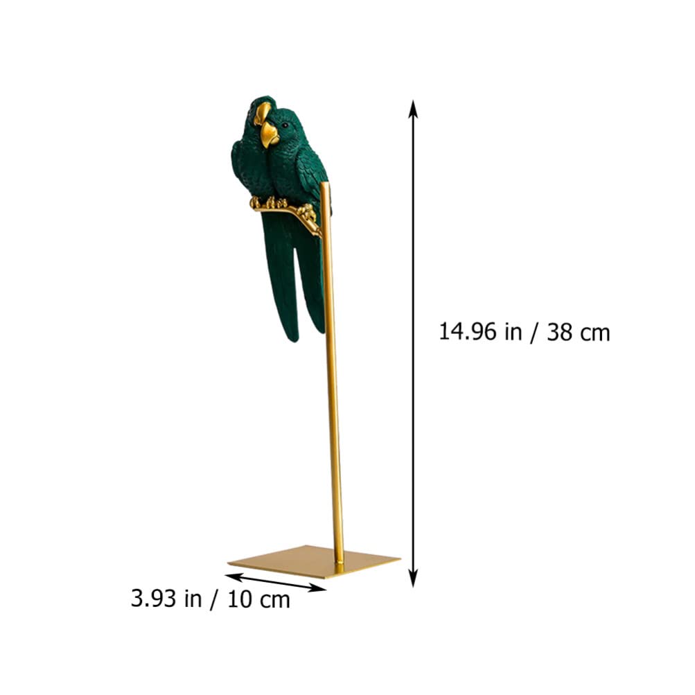 BESPORTBLE Gefälschte Vogel Papagei Deko Papageien Ständer Desktop Papagei Statue Papageidekor für Schreibtisch Wohnkultur Lebensechte Vogel