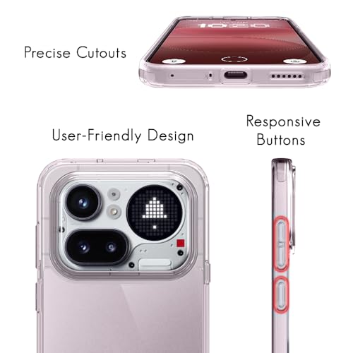 Image of TheGiftKart Ultra-Hybrid Crystal Clear Back Case Cover for Nothing Phone 4a Pro 5G | Shockproof Design | Hard Back Cover Case for Nothing Phone 4a Pro 5G (PC & TPU, Transparent)