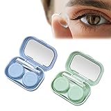 lentes de contacto rigidos toricos 【Práctico y útil】: Nuestro estuche para lentes de contacto está diseñado para proteger sus lentes de contacto y mantenerlos limpios y claros. Además, gracias al excelente sellado y al diseño a prueba de fugas, no tendrá que preocuparse por las fugas o los derrames.