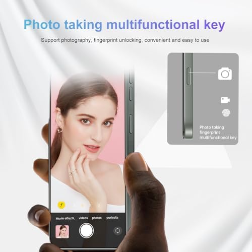 BAOWU 16 Ultra Unlocked Phone, 6.99inch Cell Phone with Android 14 16GB+1TB 7000mAh Long Battery Life, HD Screen Smartphone with Dual SIM, Fingerprint Lock, Face ID, Photos 5G Phone,Deep Green B - 5