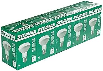 Sylvania R80 Traditional Incandescent Reflector Bulbs 60W 80mm Dia. Dimmable Spot Light E27 Diffused Cap Edison Screw Lamp 220 - 240 V (5 x R80-60W Bulb)