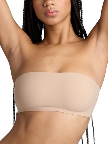 NEGATIVE Underwear – Base Bandeau Bras for Women – with Anti Slip Silicone at Top and Bottom2
