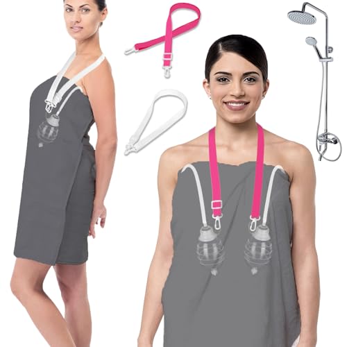 Image of Shower Lanyard for Mastectomy Drain Holder Quick Dry Drain Holder After Tummy Tuck Skin Friendly JP Drain Holders for After Breast Surgery Adjustable Drain Lanyard Post Mastectomy Recovery Supplies