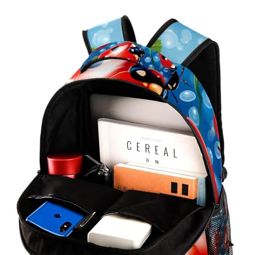 Sac à dos d'école Campus Lady Beetle multicolore avec porte-bouteille - 4