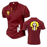 maglietta henley da uomo traspirante a maniche corte per the h.or.d.e polo stampate morbide t-shirt con colletto alto abbigliamento sportivo-jhs||l