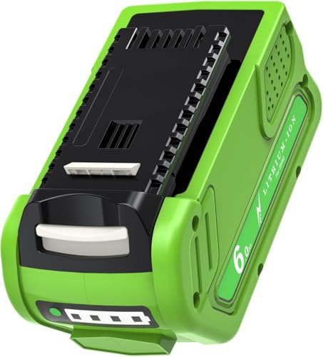 6.0Ah 40V 29462 für GreenWorks 40V Li-ion Akku Kompatibel mit Greenworks G40B2 29727 29462 29252 29472 25312 25322 G-MAX Elektro Werkzeugen Garten- und Elektrowerkzeuge