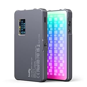 SmallRig Vibe P96L RGBビデオライト ポータブルLEDカメラライトフルカラー写真照明フィルライトCRI 96+調光可能2500K-8000K、充電式LEDデジタルSLRカメラ照明アルミニウム合金写真、ビデオ会議、YouTube、TikTok-3489B