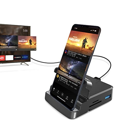 GKI 7-in-1 USB-C Dock with 4K HDMI & Phone to TV Adapter