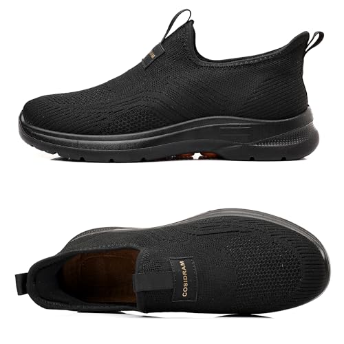COSIDRAM Men's Step in Shoes Hands Free Breathable Mesh Cushioned Lightweight Comfort Slip On Athletic Gym Workout Sneaker2